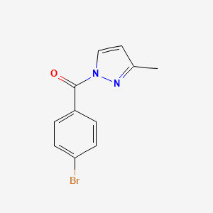 molecular formula C11H9BrN2O B2743123 (4-Bromophenyl)-(3-methylpyrazol-1-yl)methanone CAS No. 69413-18-9