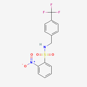 2-nitro-N-[4-(trifluoromethyl)benzyl]benzenesulfonamide