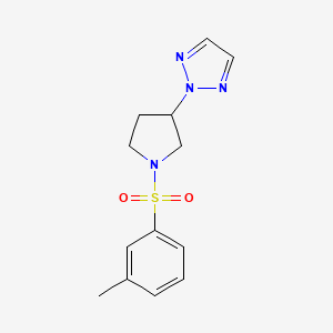 2-(1-(m-tolylsulfonyl)pyrrolidin-3-yl)-2H-1,2,3-triazole