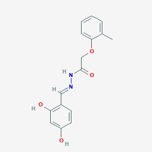 (E)-N'-(2,4-dihydroxybenzylidene)-2-(o-tolyloxy)acetohydrazide