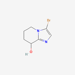 molecular formula C7H9BrN2O B2743151 3-Bromo-5,6,7,8-tetrahydroimidazo[1,2-a]pyridine-8-ol CAS No. 1785570-80-0