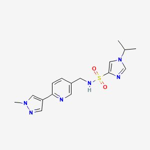 1-isopropyl-N-((6-(1-methyl-1H-pyrazol-4-yl)pyridin-3-yl)methyl)-1H-imidazole-4-sulfonamide