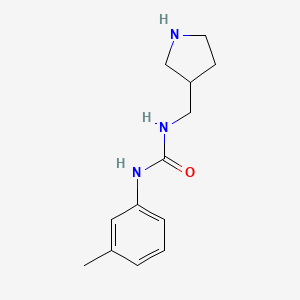1-(3-Methylphenyl)-3-(pyrrolidin-3-ylmethyl)urea