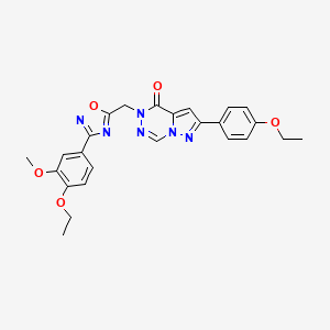 N-[5-({[(3-fluoro-4-methylphenyl)amino]carbonyl}amino)-1,3-benzothiazol-2-yl]benzamide
