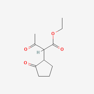 molecular formula C11H16O4 B2743166 Ethyl 3-oxo-2-(2-oxocyclopentyl)butanoate CAS No. 91353-01-4