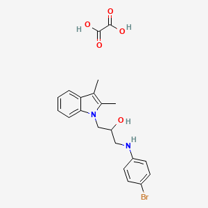 1-((4-bromophenyl)amino)-3-(2,3-dimethyl-1H-indol-1-yl)propan-2-ol oxalate