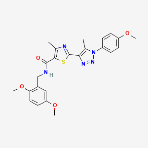 N-(2,5-dimethoxybenzyl)-2-(1-(4-methoxyphenyl)-5-methyl-1H-1,2,3-triazol-4-yl)-4-methylthiazole-5-carboxamide