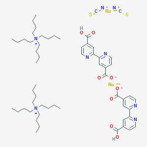 molecular formula C58H86N8O8Ru2S2 B2743222 2-(4-Carboxypyridin-2-yl)pyridine-4-carboxylate;ruthenium(2+);tetrabutylazanium;diisothiocyanate CAS No. 207347-46-4