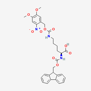 molecular formula C31H33N3O10 B2743230 Fmoc-L-Lys(Nvoc)-OH 