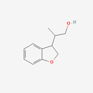 molecular formula C11H14O2 B2743282 2-(2,3-Dihydro-1-benzofuran-3-yl)propan-1-ol CAS No. 2248297-08-5