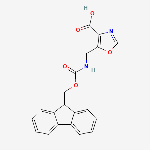 5-[(9H-Fluoren-9-ylmethoxycarbonylamino)methyl]-1,3-oxazole-4-carboxylic acid