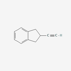 molecular formula C11H10 B2743286 1H-Indene, 2-ethynyl-2,3-dihydro- CAS No. 170161-03-2