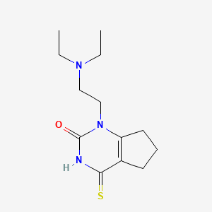 1-(2-(diethylamino)ethyl)-4-thioxo-3,4,6,7-tetrahydro-1H-cyclopenta[d]pyrimidin-2(5H)-one