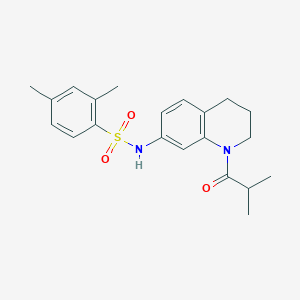 N-(1-isobutyryl-1,2,3,4-tetrahydroquinolin-7-yl)-2,4-dimethylbenzenesulfonamide