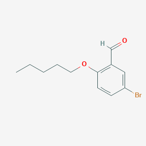 B2743400 5-Bromo-2-(pentyloxy)benzaldehyde CAS No. 102684-67-3; 861408-96-0
