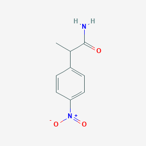 molecular formula C9H10N2O3 B274342 2-(4-Nitrophenyl)propanamide 