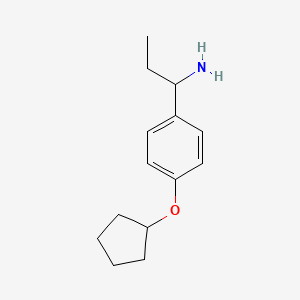 1-[4-(Cyclopentyloxy)phenyl]propan-1-amine