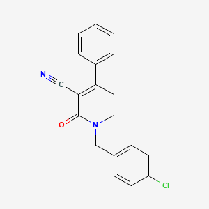 1-(4-Chlorobenzyl)-2-oxo-4-phenyl-1,2-dihydro-3-pyridinecarbonitrile