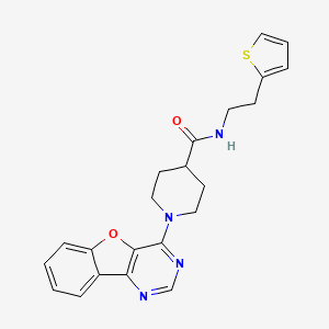 1-([1]benzofuro[3,2-d]pyrimidin-4-yl)-N-[2-(thiophen-2-yl)ethyl]piperidine-4-carboxamide