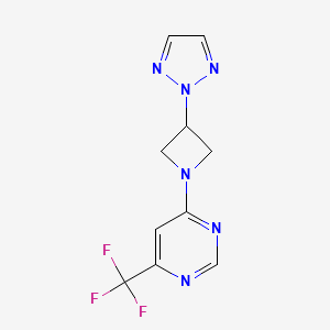 4-[3-(2H-1,2,3-triazol-2-yl)azetidin-1-yl]-6-(trifluoromethyl)pyrimidine