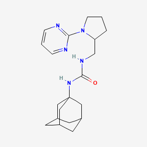 1-(Adamantan-1-yl)-3-{[1-(pyrimidin-2-yl)pyrrolidin-2-yl]methyl}urea