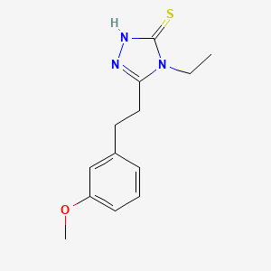 4-Ethyl-3-[2-(3-methoxyphenyl)ethyl]-1H-1,2,4-triazole-5-thione