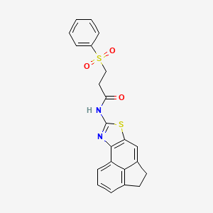 N-(4,5-dihydroacenaphtho[5,4-d]thiazol-8-yl)-3-(phenylsulfonyl)propanamide