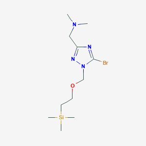 1-[5-Bromo-1-(2-trimethylsilylethoxymethyl)-1,2,4-triazol-3-yl]-N,N-dimethylmethanamine