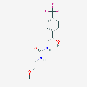 1-(2-Hydroxy-2-(4-(trifluoromethyl)phenyl)ethyl)-3-(2-methoxyethyl)urea