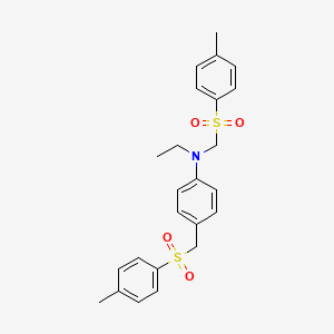 N-Ethyl-N,4-bis[(4-methylbenzenesulfonyl)methyl]aniline