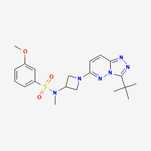 N-(1-(3-(tert-butyl)-[1,2,4]triazolo[4,3-b]pyridazin-6-yl)azetidin-3-yl)-3-methoxy-N-methylbenzenesulfonamide