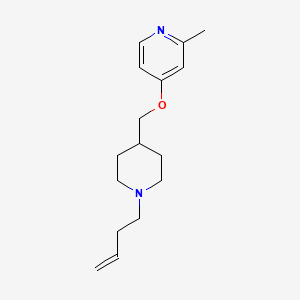 B2743512 4-[(1-But-3-enylpiperidin-4-yl)methoxy]-2-methylpyridine CAS No. 2379977-94-1