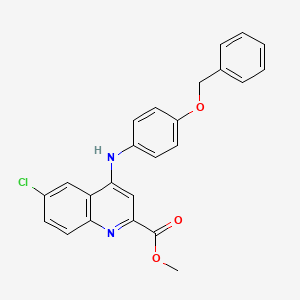Methyl 4-{[4-(benzyloxy)phenyl]amino}-6-chloroquinoline-2-carboxylate