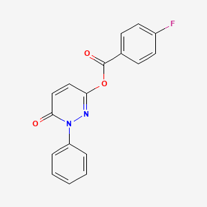 6-Oxo-1-phenyl-1,6-dihydro-3-pyridazinyl 4-fluorobenzenecarboxylate