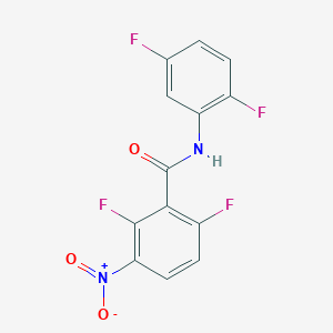 N-(2,5-difluorophenyl)-2,6-difluoro-3-nitrobenzamide