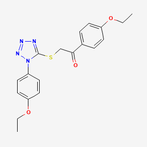 1-(4-ethoxyphenyl)-2-((1-(4-ethoxyphenyl)-1H-tetrazol-5-yl)thio)ethanone