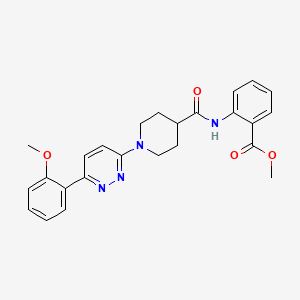 Methyl 2-(1-(6-(2-methoxyphenyl)pyridazin-3-yl)piperidine-4-carboxamido)benzoate