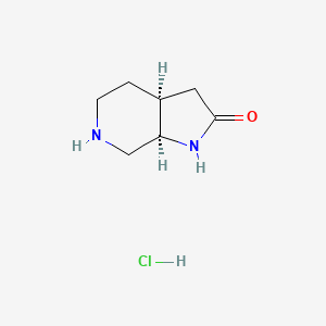 (3As,7aR)-1,3,3a,4,5,6,7,7a-octahydropyrrolo[2,3-c]pyridin-2-one;hydrochloride