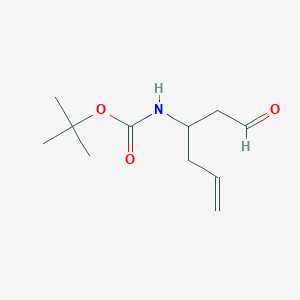 molecular formula C11H19NO3 B2743549 N-Boc-(+/-)-aminohex-5-enal CAS No. 1379812-32-4
