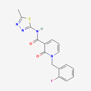 1-(2-fluorobenzyl)-N-(5-methyl-1,3,4-thiadiazol-2-yl)-2-oxo-1,2-dihydropyridine-3-carboxamide