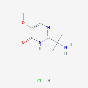 2-(2-Aminopropan-2-yl)-5-methoxy-1H-pyrimidin-6-one;hydrochloride