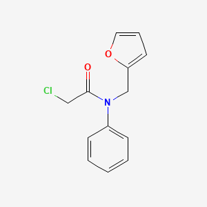 2-chloro-N-(furan-2-ylmethyl)-N-phenylacetamide