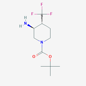 t-Butyl trans-3-amino-4-(trifluoromethyl)piperidine-1-carboxylate
