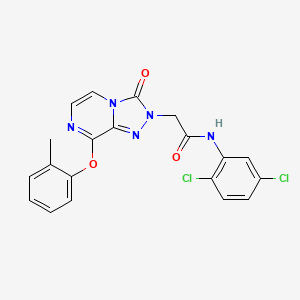 molecular formula C20H15Cl2N5O3 B2743632 N-(2,5-dichlorophenyl)-2-[8-(2-methylphenoxy)-3-oxo-2H,3H-[1,2,4]triazolo[4,3-a]pyrazin-2-yl]acetamide CAS No. 1251600-55-1