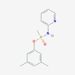 molecular formula C14H17N2O2P B2743634 n-[(3,5-dimethylphenoxy)(methyl)phosphoryl]pyridin-2-amine CAS No. 292852-62-1