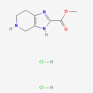 molecular formula C8H13Cl2N3O2 B2743640 Methyl 4,5,6,7-tetrahydro-1H-imidazo[4,5-c]pyridine-2-carboxylate dihydrochloride CAS No. 2228811-15-0