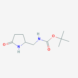molecular formula C10H18N2O3 B2743646 tert-Butyl[(5-oxopyrrolidin-2-yl)methyl]carbamate CAS No. 944728-08-9