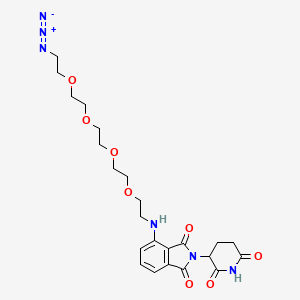 molecular formula C23H30N6O8 B2743674 Pomalidomide-PEG4-Azide 