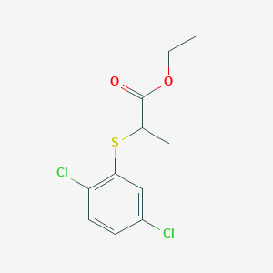 molecular formula C11H12Cl2O2S B2743681 Ethyl 2-[(2,5-dichlorophenyl)sulfanyl]propanoate CAS No. 1248500-70-0
