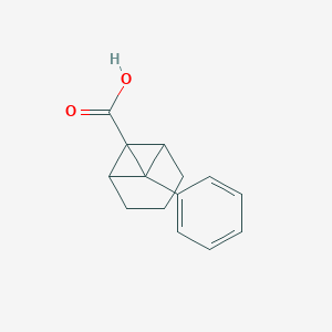 molecular formula C14H14O2 B2743686 7-Phenyl-tricyclo[4.1.0.0*2,7*]heptane-1-carboxylic acid CAS No. 129576-92-7
